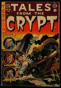 6s0028 TALES FROM THE CRYPT #45 comic book December 1954 art by Jack Davis, Krigstein, Kamen, Ingels