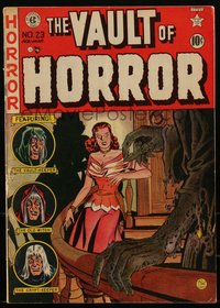6s0039 VAULT OF HORROR #23 comic book Feb 1952 Johnny Craig cover, Graham Ingels, Jack Davis