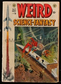 6s0123 WEIRD SCIENCE-FANTASY #23 comic book Mar 1954 Ray Bradbury, art by Wood, Williamson, Krigstein!