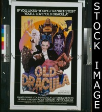 f633 OLD DRACULA one-sheet movie poster '75 David Niven