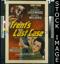 #118 TRENT'S LAST CASE English 1sh '53 Welles 