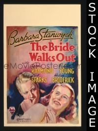 #3137 BRIDE WALKS OUT WC '36 Stanwyck 