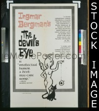 #0520 DEVIL'S EYE 1sh '60 Ingmar Bergman 