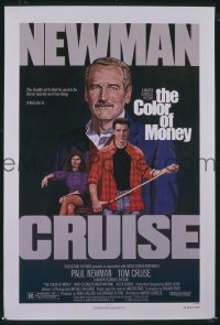 #7401 COLOR OF MONEY 1sh '86 Newman, Cruise