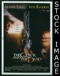 H897 QUICK & THE DEAD double-sided one-sheet movie poster '95 Stone, Crowe
