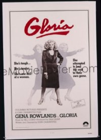 A429 GLORIA one-sheet movie poster '80 Cassavetes, Rowlands
