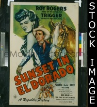 #232 SUNSET IN EL DORADO 1sh '45 Roy Rogers 