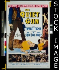 #8174 QUIET GUN 1sh '57 Forrest Tucker