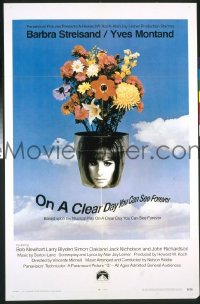 Q293 ON A CLEAR DAY YOU CAN SEE FOREVER one-sheet movie poster '70