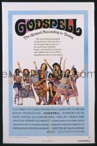 #192 GODSPELL 1sh '73 classic musical! 