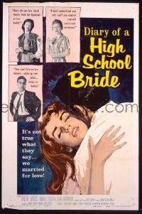 #3297 DIARY OF A HIGH SCHOOL BRIDE 1sh '59 AIP