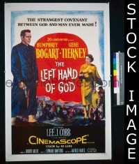 #7893 LEFT HAND OF GOD 1sh '55 Bogart