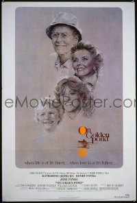 Q295 ON GOLDEN POND one-sheet movie poster '81 Katharine Hepburn, Fonda