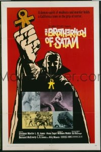 A133 BROTHERHOOD OF SATAN one-sheet movie poster '71 Strother Martin
