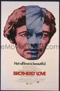 r283 BROTHERLY LOVE one-sheet movie poster '70 York, Peter O'Toole