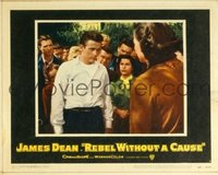 2060 REBEL WITHOUT A CAUSE lobby card #1 '55 Dean with teens!