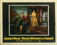 2064 REBEL WITHOUT A CAUSE lobby card #2 '55 Dean confronts dad!