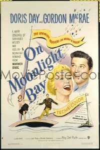 Q296 ON MOONLIGHT BAY one-sheet movie poster '51 Doris Day