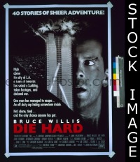 P504 DIE HARD one-sheet movie poster '88 Bruce Willis