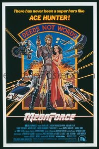 Q155 MEGAFORCE one-sheet movie poster '82 Bostwick, Beck