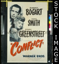 #138 CONFLICT 1sh '45 Humphrey Bogart 