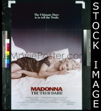 I181 TRUTH OR DARE one-sheet movie poster '91 Madonna, Beatty