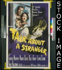 #9851 TALK ABOUT A STRANGER 1sh '52 film noir 