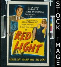 #518 RED LIGHT 1sh '49 George Raft, Mayo 