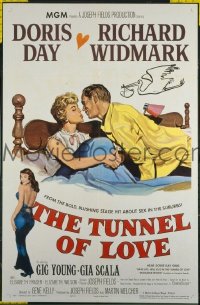 Q777 TUNNEL OF LOVE one-sheet movie poster '58 Doris Day