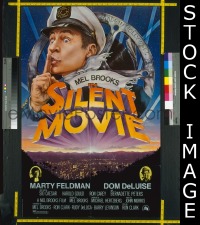 Q571 SILENT MOVIE one-sheet movie poster '76 Mel Brooks, comedy