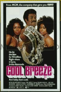 r471 COOL BREEZE one-sheet movie poster '72 he hit the Man!