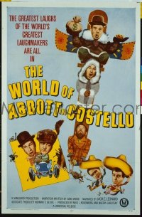 s442 WORLD OF ABBOTT & COSTELLO one-sheet movie poster '65 Bud & Lou!