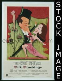 s212 SILK STOCKINGS one-sheet movie poster '57 Kapralik artwork, Astaire!