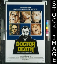 #178 DOCTOR DEATH 1sh '73 wild image! 