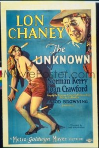 #186 UNKNOWN 1sh27 Lon Chaney, Joan Crawford