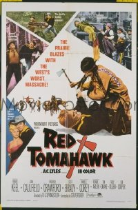 #1806 RED TOMAHAWK 1sh '66 Howard Keel 