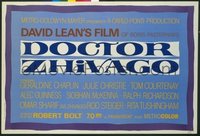 v470a DOCTOR ZHIVAGO  special poster '65 David Lean epic!