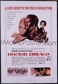 P515 DOCTOR ZHIVAGO one-sheet movie poster R80 David Lean epic!