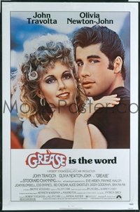#400 GREASE one-sheet movie poster '78 John Travolta, Newton-John!