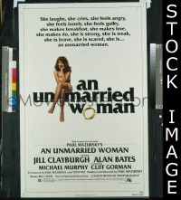 Q792 UNMARRIED WOMAN one-sheet movie poster '78 Clayburgh