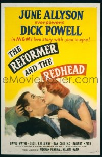 s132 REFORMER & THE REDHEAD one-sheet movie poster '50 Allyson, Powell