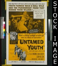 #550 UNTAMED YOUTH 1sh '57 Mamie Van Doren 