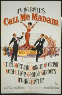#122 CALL ME MADAM 1sh '53 Ethel Merman 