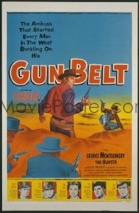 #3514 GUN BELT 1sh '53 George Montgomery
