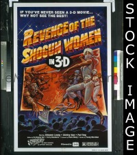 A966 REVENGE OF THE SHOGUN WOMEN one-sheet movie poster '82 3D