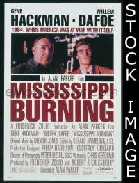 A810 MISSISSIPPI BURNING one-sheet movie poster '88 Gene Hackman, Dafoe