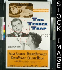 #1446 TENDER TRAP 1sh '55 Sinatra, Reynolds 