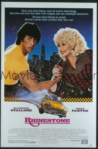 Q461 RHINESTONE one-sheet movie poster '84 Sly Stallone, Parton