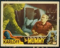 #080 MUMMY lobby card #3 R51 Boris Karloff in Mummy atire!!