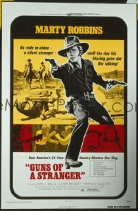 #368 GUNS OF A STRANGER 1sh '73 Marty Robbins 